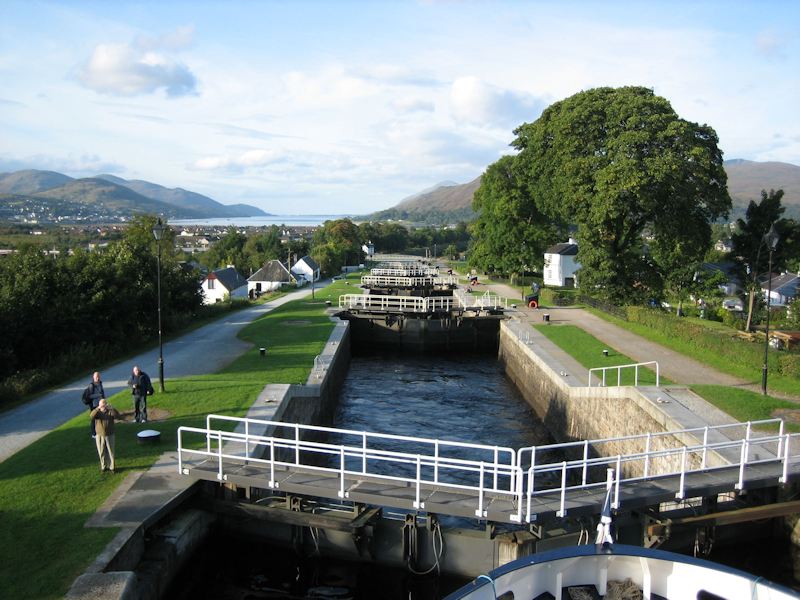 Neptune's Staircase on the Caledonian Canal at Corpach